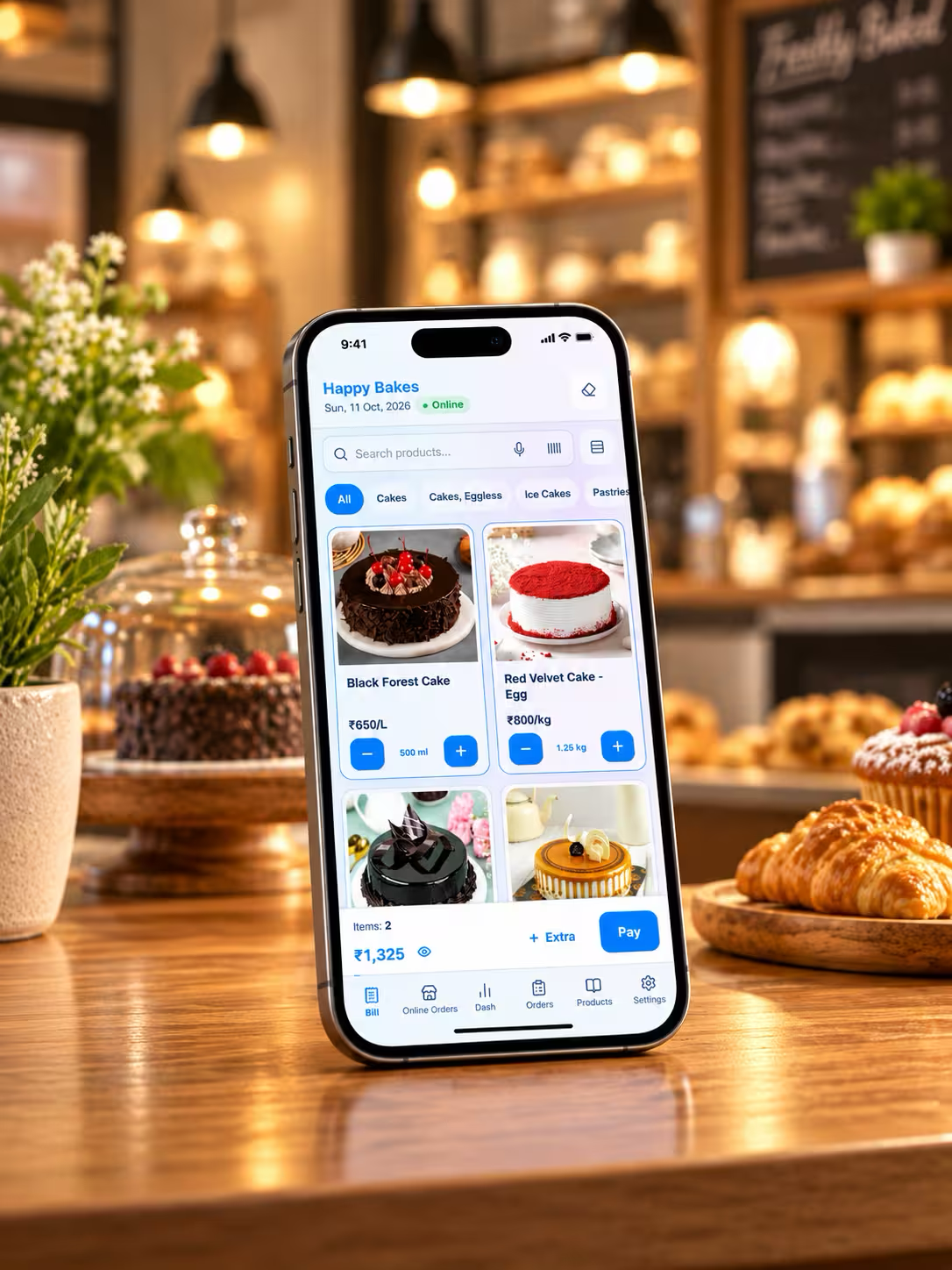 Fast counter billing on phone