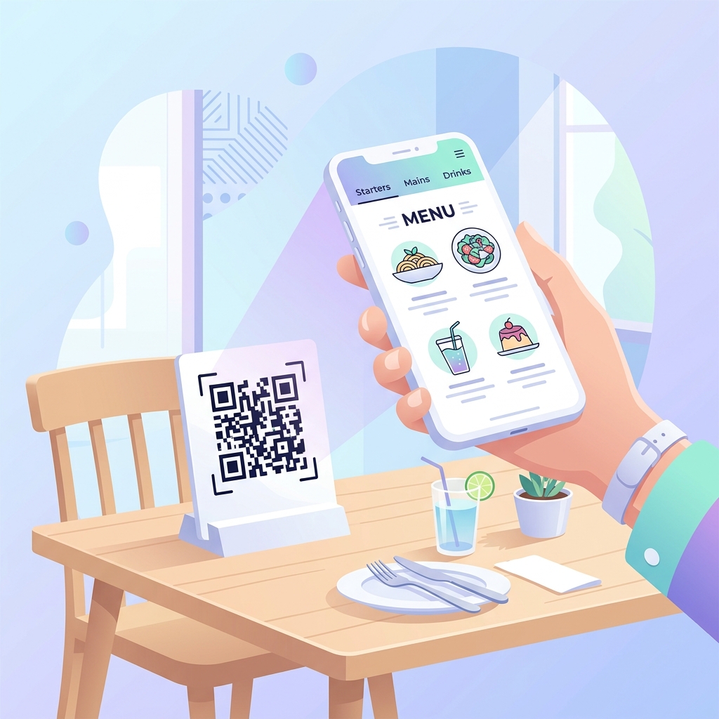 QR Table Ordering menu for diners